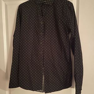 Black Express slim fit button up mens XS